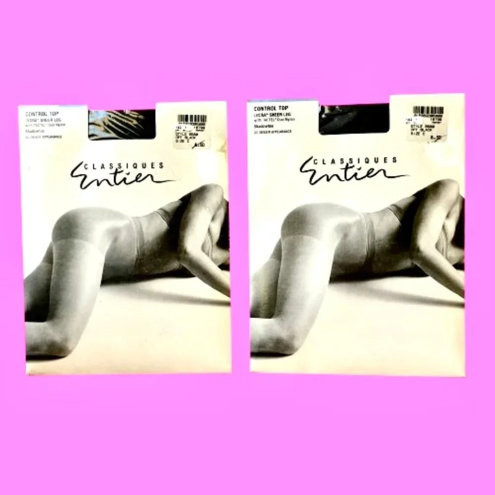 Classiques Entier Hosiery Control Top Pantyhose OFF BLACK Size C